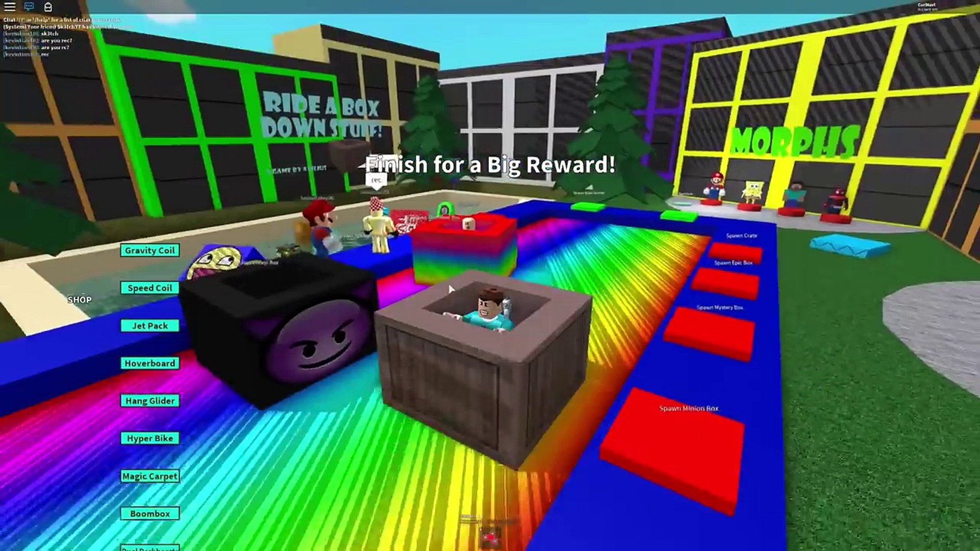 Roblox Adventures Slide Box Racing Tournament Ultimate Box Racing Dailymotion Video - roblox slide down in a box