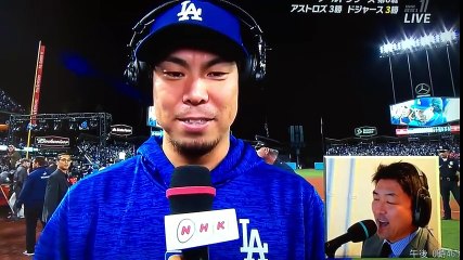 【MLBワールドシリーズ】前田健太が7回同点機で好救援2017/11/1インタビュー