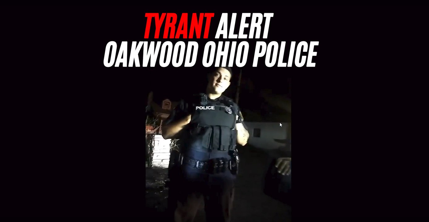TYRANT ALERT!! Oakwood, Ohio = Cops violate uber drivers 4th amendment rights while on the job