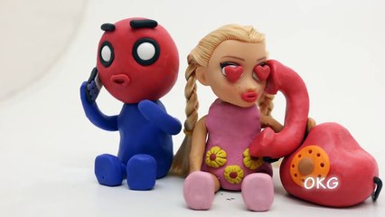 Baby Spiderman and HULK Halloween Pumpkin Time Superhero Play Doh Kids Cartoons