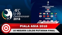 16 Negara Lolos ke Putaran Final Piala Asia 2018 U-19
