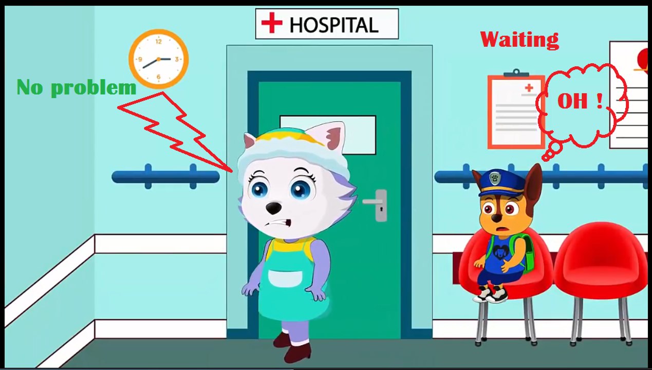 Cartoon eat ring and doctor save her