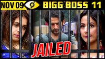 Hiten Tejwani & Hina Khan JAILED Shocking Twist | Bigg Boss 11 Day 39 | 9th November Episode Update
