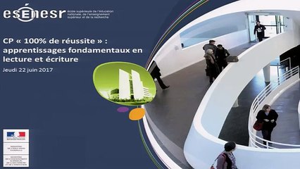 CP " 100% reussite" - visio-conférence avec le ministre de l'Education Nationale