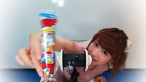 【ASMR】お菓子 、うまい棒の咀嚼音、目隠しで何の味か当てられるか挑戦！【japanese snack eating】【あゆみぃな】