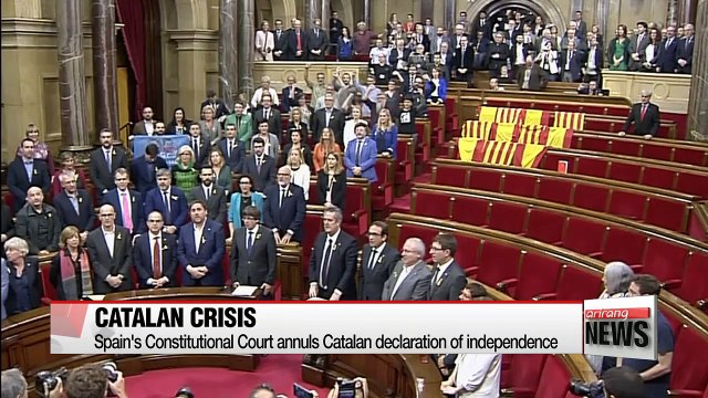 Spain's Constitutional Court annuls Catalan declaration of independence