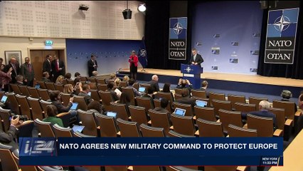 i24NEWS DESK | Nato agrees new military command to protect Europe | Thursday, November 9th 2017
