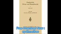 Frankreichs Privat- und Handelsrecht Erster Band Personen-, Familien- und Erbrecht (German Edition)