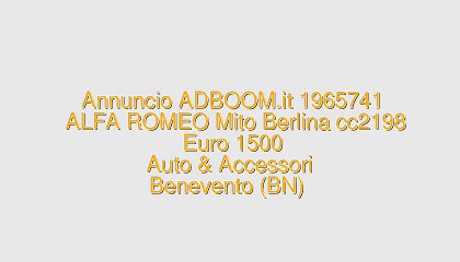 ALFA ROMEO Mito Berlina cc2198