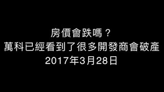 20170328 房價會跌嗎？萬科已經看到了很多開發商會破產