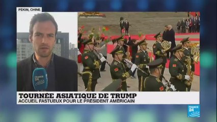 Trump en Chine : le président américain reçu en grande pompe à Pekin