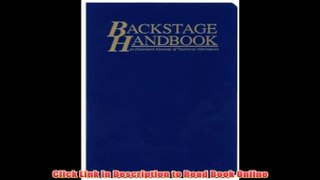 Download The Backstage Handbook: An Illustrated Almanac of Technical Information ePub Online