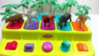 Lets Learn Shapes With Gummy Bear Hand Puppet/Farm Animals Shapes sorter Barn House/Sea,Zoo Animals