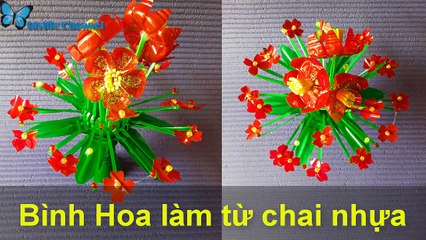 Download Video: Bình Hoa làm từ chai nhựa| Vase made from plastic bottle| Reuse| DIY recycling