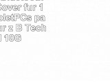 TechniSat Bluetooth Tastatur  Cover für 101 Zoll TabletPCs  passgenau für z B
