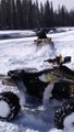 Dude Gets Launched From ATV While Doing Donuts