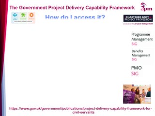 How to access the Project Delivery Capability Framework