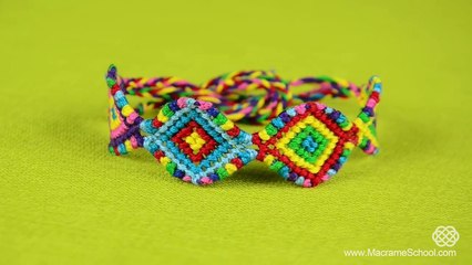 Macramé Indian Bracelet Tutorial ◀▶◀▶◀▶◀▶