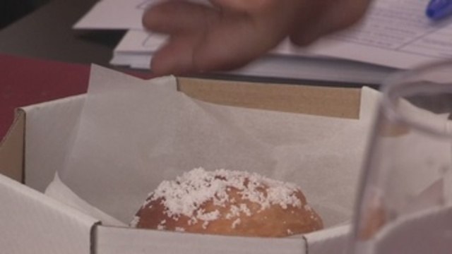 Una ensaimada con cangrejo de río, ganadora del Concurso Nacional de Pinchos y Tapas