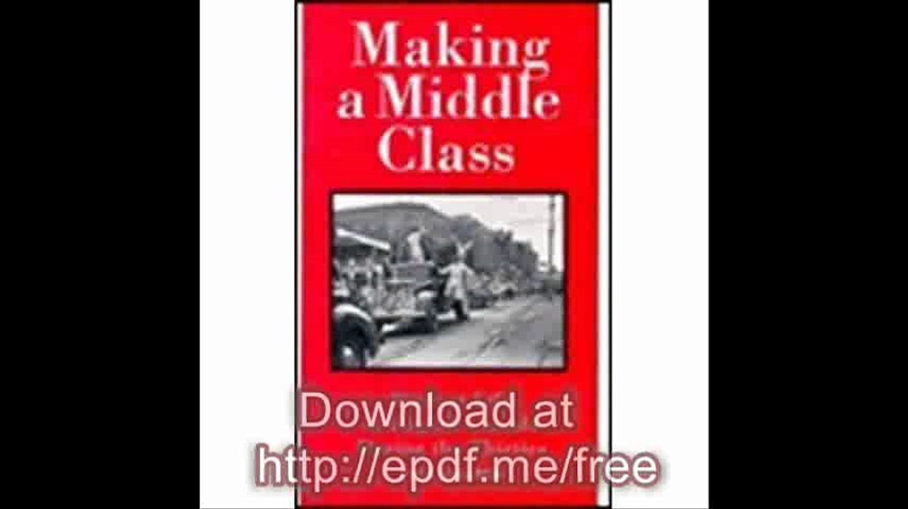 Making a Middle Class Student Life in English Canada during the Thirties