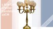 SIMCS HANDICRAFTS- Buy 5 Arm Crystal Candelabra Wedding Centerpieces Votive Tealight Candle Holders Wholesale