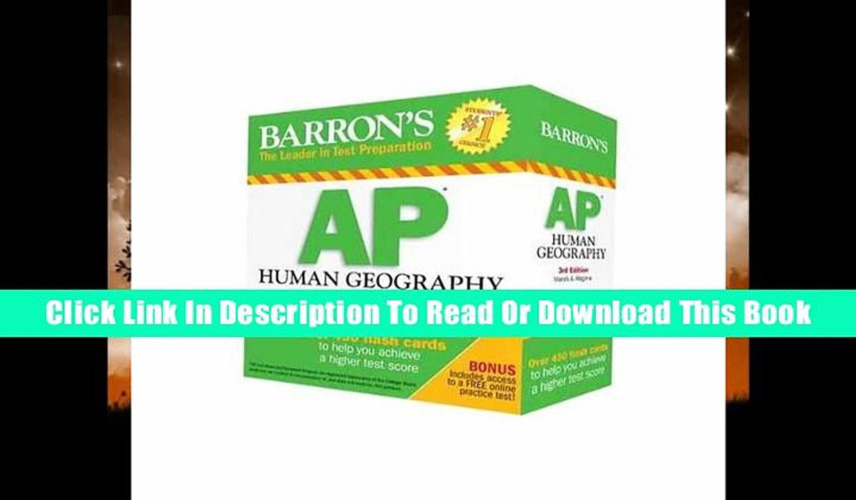 E-Book Read Barron's AP Human Geography Flash Cards, 3rd Edition Complete Download Mobi Online