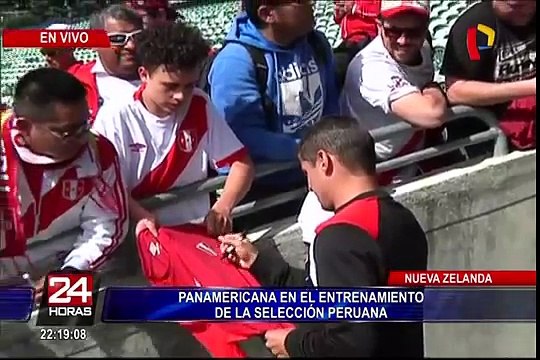 Continúa entrenamiento de la Selección Peruana para jugar ante Nueva Zelanda