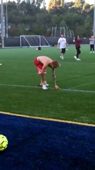 Justin Bieber Playing Soccer In UCLA
