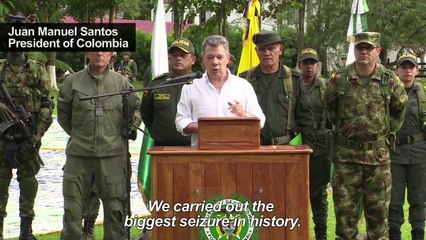 Colombia announces record 12-ton cocaine seizure