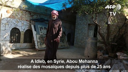 Syrie: un artiste continue ses mosaïques malgré la guerre
