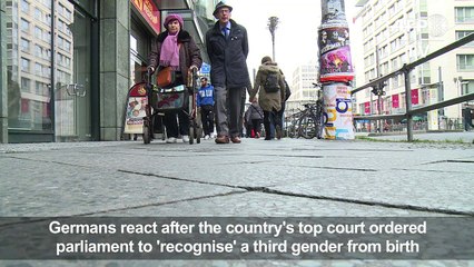 Germans react as court requires legal option of 'third gender'