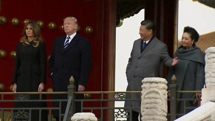 트럼프, 중국 국빈방문 시작...자금성에서 환영 연회 / YTN