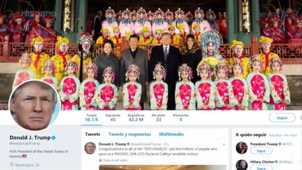Trump tuitea desde China pese al bloqueo de las redes sociales