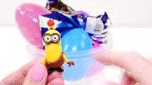 MINIONS Play doh STOP MOTION --- Surprise Eggs TMNT   MARVEL Minions