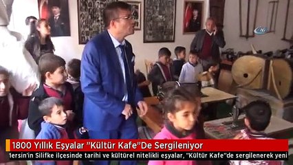 1800 Yıllık Eşyalar "Kültür Kafe"De Sergileniyor