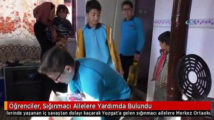 Öğrenciler, Sığınmacı Ailelere Yardımda Bulundu