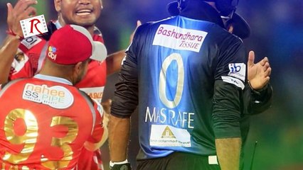 মাঠে মাশরাফিকে তেড়ে মারতে গেলেন শুভাশিস রায় | Mashrafe and Subashis Roy Fight in BPL