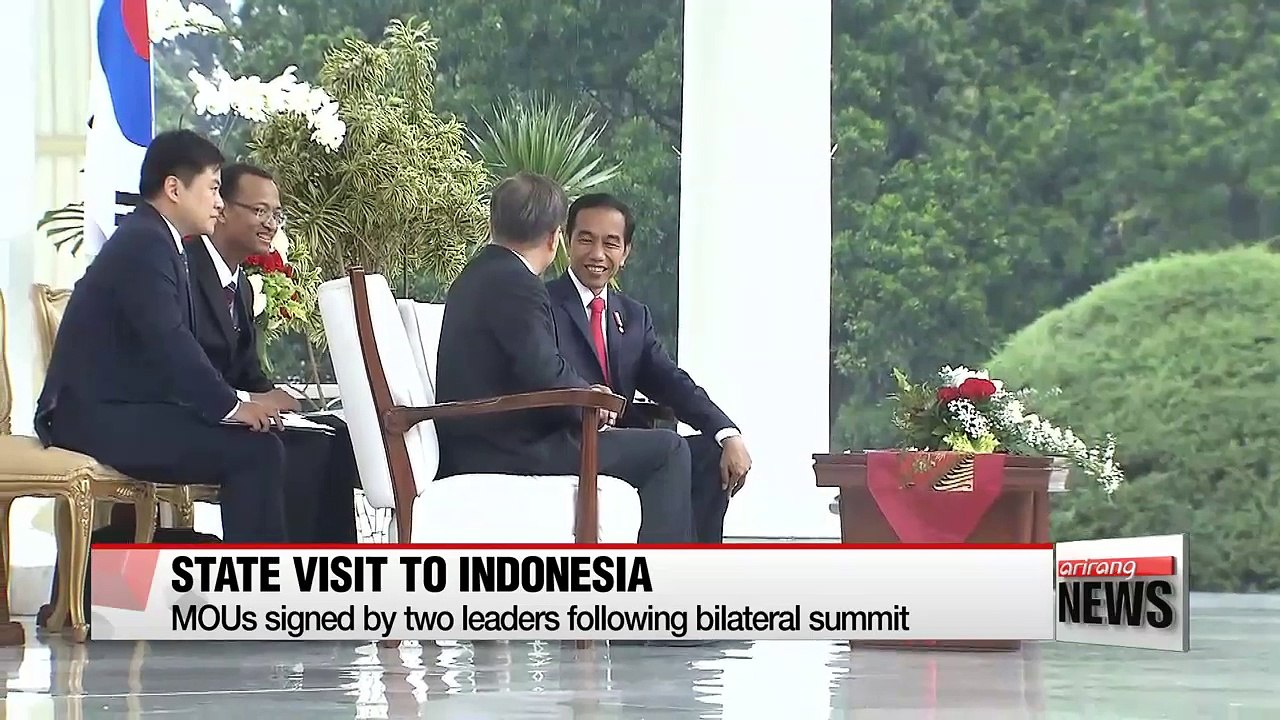 Indonesia welcomes Pres. Moon, bilateral summit held