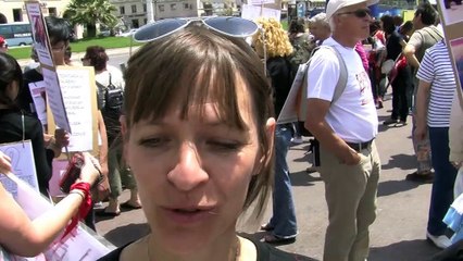 Manifestation anti-corrida sur le Vieux-Port de Marseille