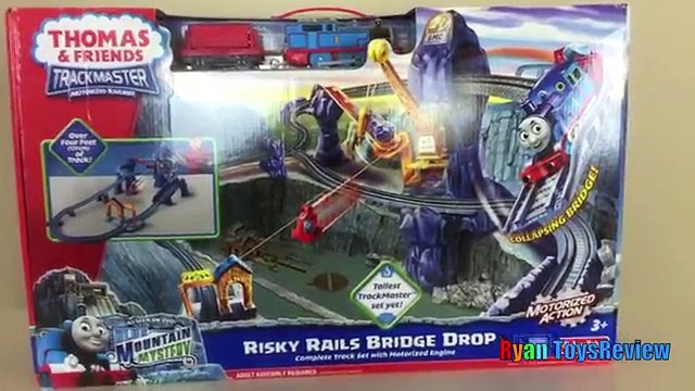 Thomas and Friends Toy Trains for kids TrackMaster Risky Rails Bridge Drop Ryan ToysReview
