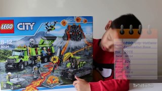 LEGO City 2016 Volcano Exploration Base 60124 Speed Build Review and Kids Play | TheChildhoodLife