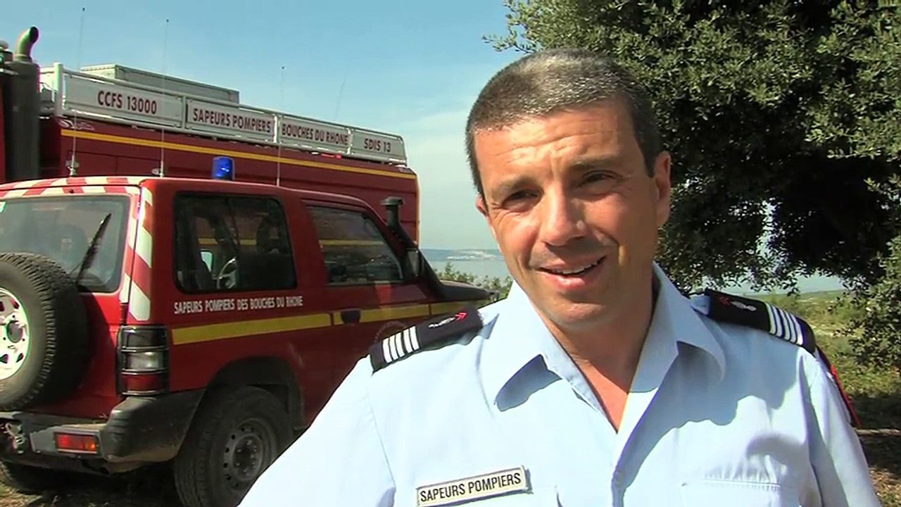 Démonstration du SDIS 13 sur le Plateau de l'Arbois