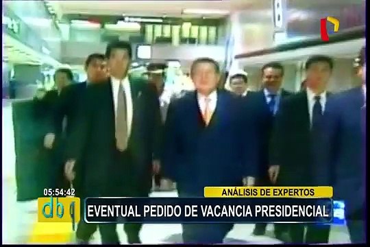 Expertos analizan eventual pedido de vacancia presidencial