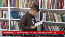 Fenerbahçeli İş Adamlarından Ortaokula Kütüphane Desteği