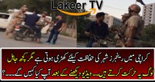 Karachi Citizen Misbehaving with Rangers