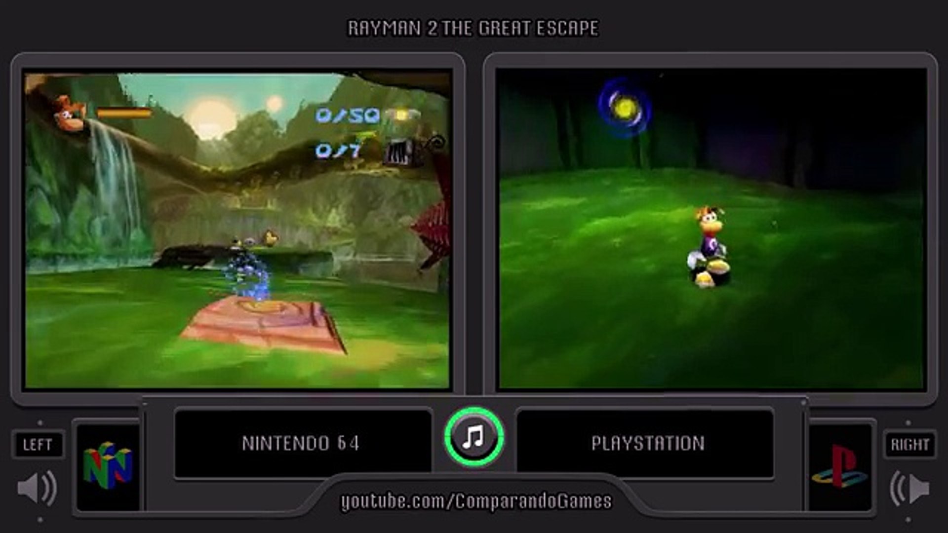 2 (Nintendo 64 vs Playstation) by Side Comparison Vidéo Dailymotion