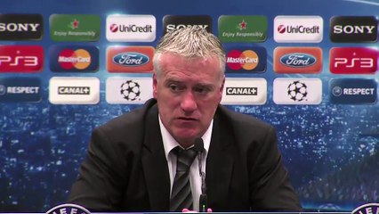Didier Deschamps plus qu'abattu en conférence de presse après Olympiakos