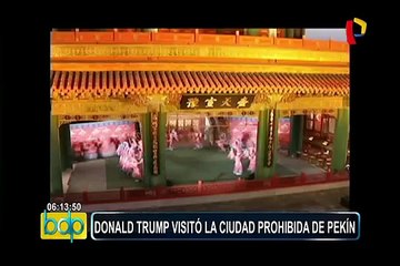 China: Donald Trump visitó la Ciudad Prohibida de Pekín
