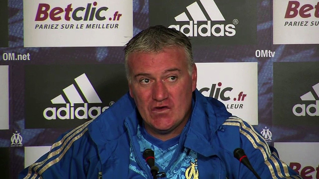 Deschamps et N'Koulou hier en conf de presse à la Commanderie avant le match de Nancy