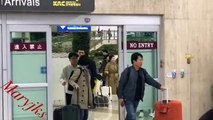 JANG KEUN SUK AT KANSAİ AIRPORT ARRİVAL TO GIMPO AIRPORT KOREA 09.11.2017